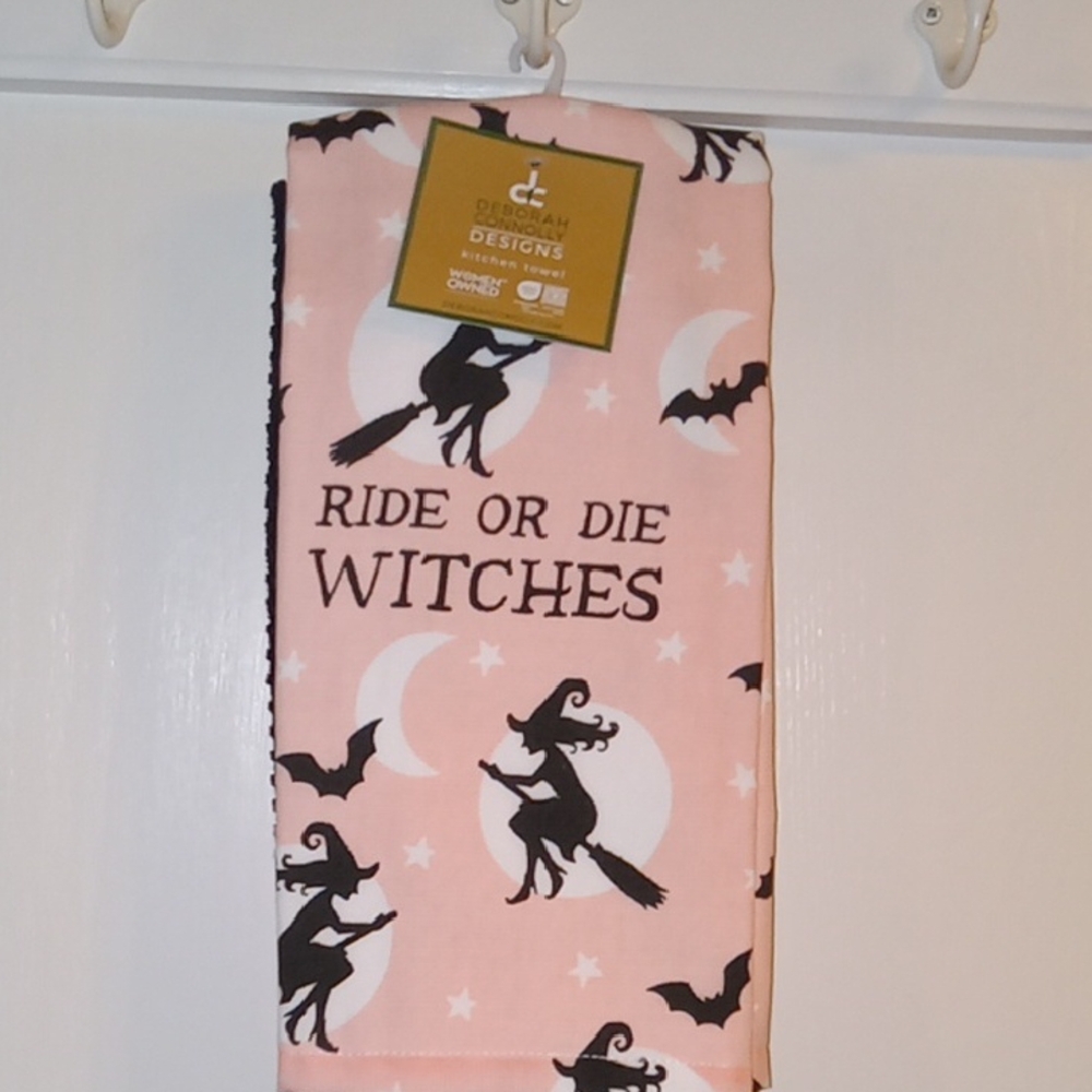 Halloween Set Of 3 Kitchen Towels New